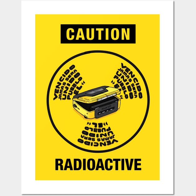 Caution Radioactive Music Wall Art by foozledesign